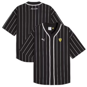 Koszulka baseballowa Scuderia Ferrari marki Puma – czarna